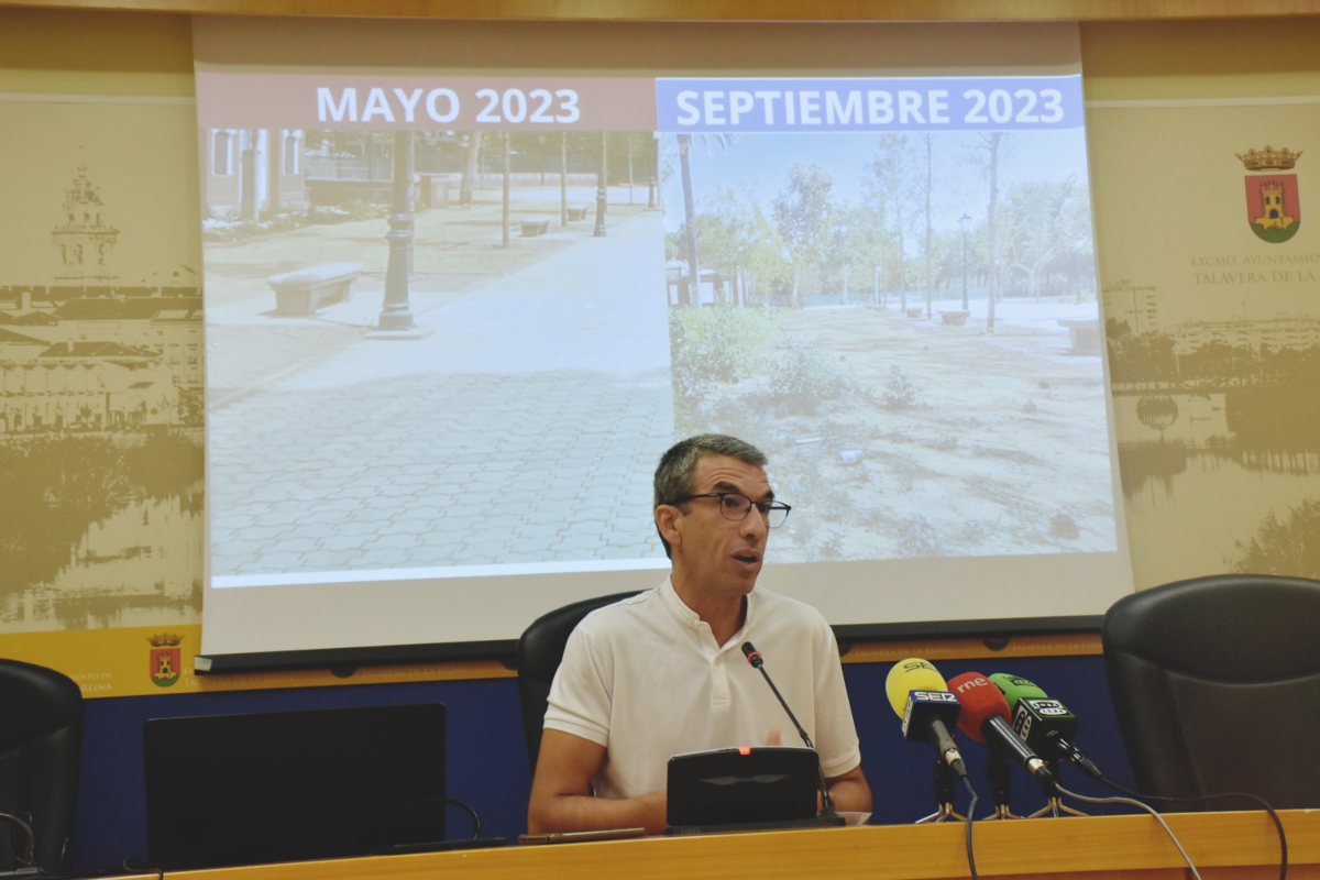 El portavoz del Grupo Municipal Socialista, Luis Enrique Hidalgo, en una rueda de prensa anterior. Foto: PSOE