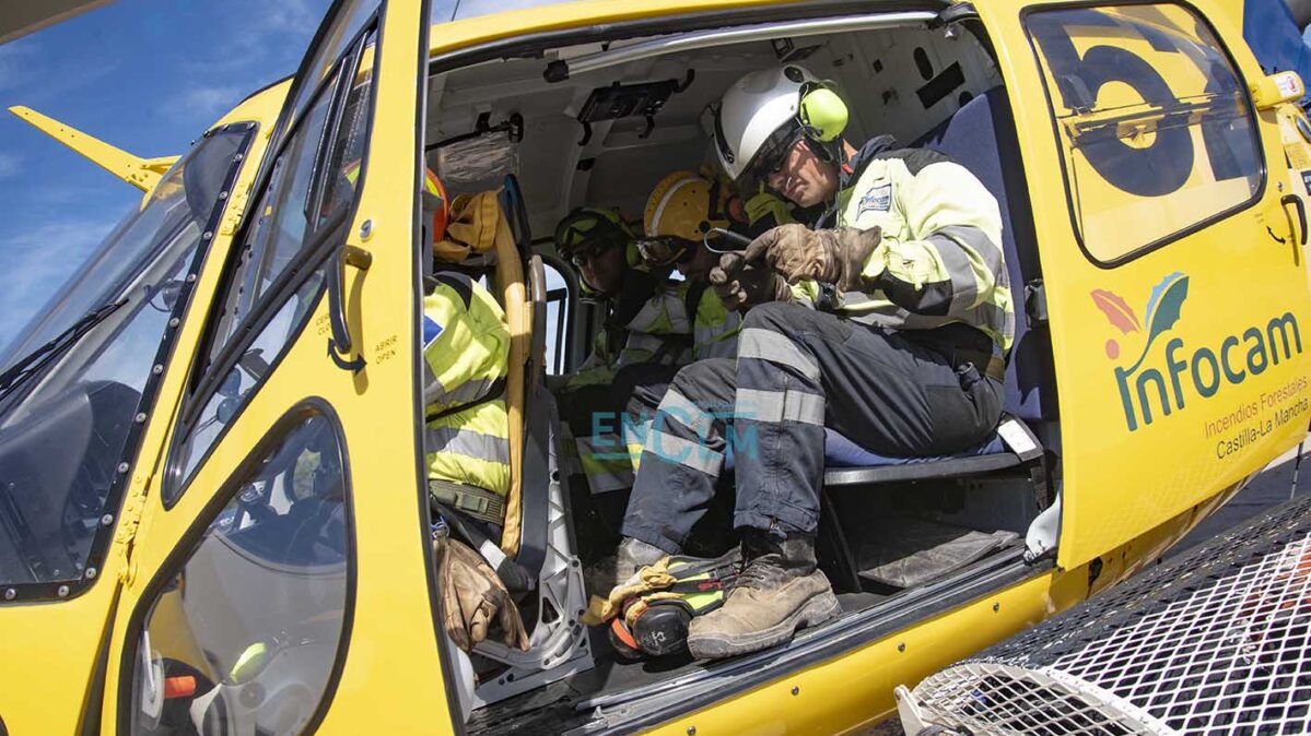 Imagen de bomberos del Plan Infocam. Foto: Rebeca Arango.