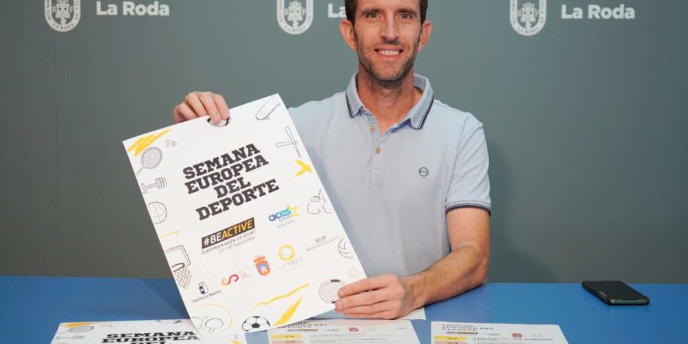 El concejal de Deportes de La Roda, Javier Escribano.