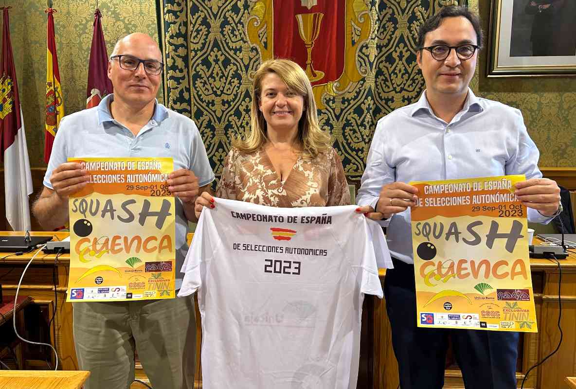 Presentación del Campeonato de España de squash en Cuenca.