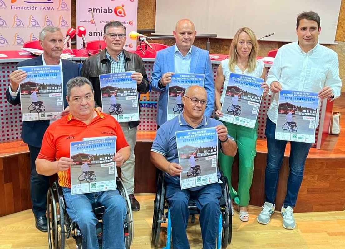 Presentación del torneo de tenis en silla de ruedas "Ciudad de Albacete".