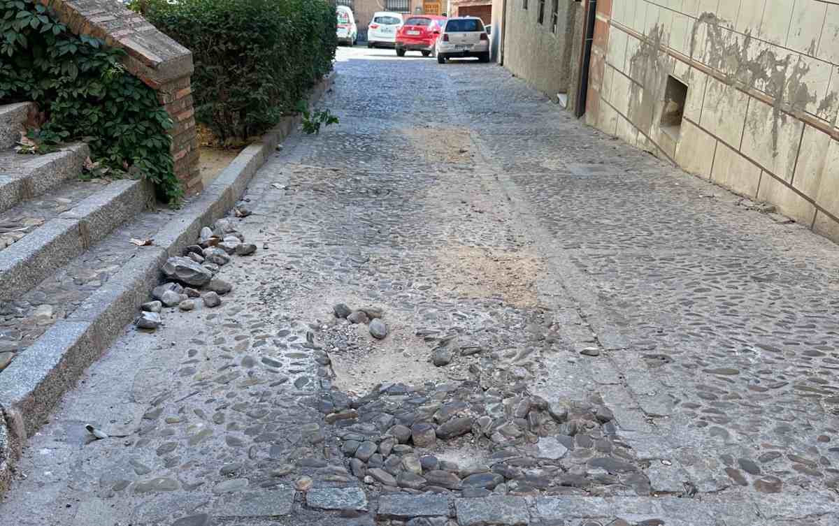 Una las calles afectadas por la DANA.