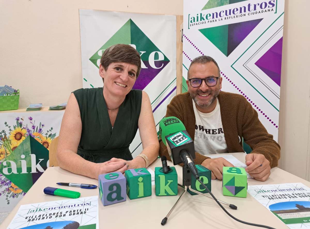 Susana Martinez, concejala del grupo municipal Aike y Alejandro Moreno, coordinador de Aikencuentros