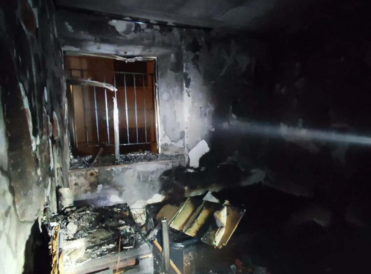 La vivienda ha quedado calcinada. Foto: Bomberos de Toledo.