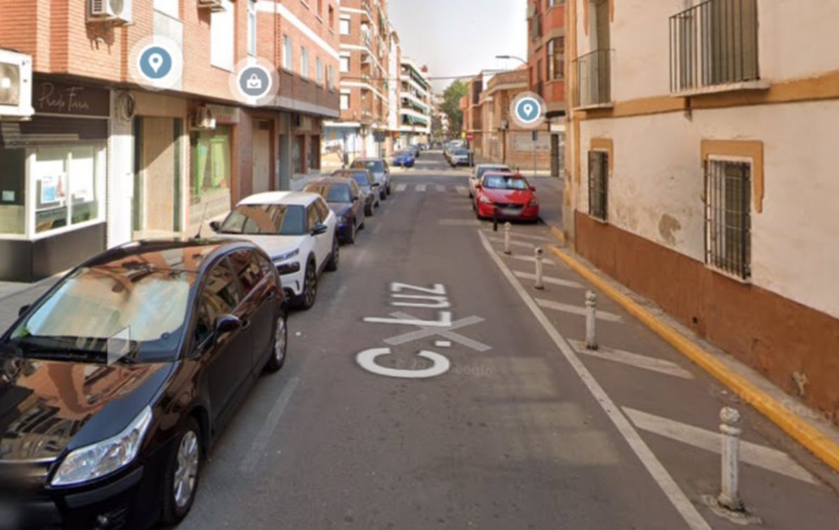Calle Luz, en Ciudad Real. Foto: Google Maps.