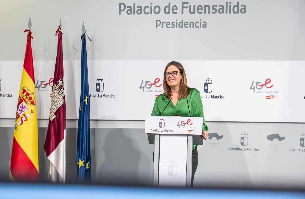 La consejera portavoz del Gobierno de Castilla-La Mancha, Esther Padilla.