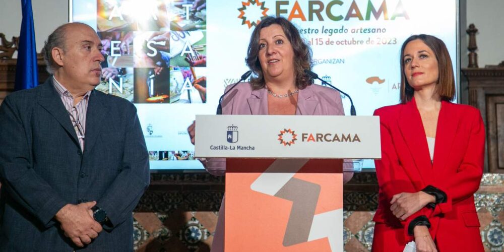 Patricia Franco, consejera de Economía, Empresas y Empleo de la Junta, en la presentación de Farcama 2023.