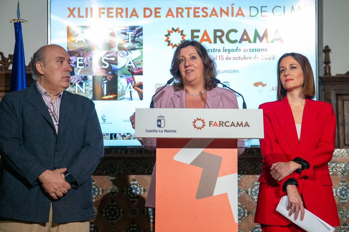 Patricia Franco, consejera de Economía, Empresas y Empleo de la Junta, en la presentación de Farcama 2023.