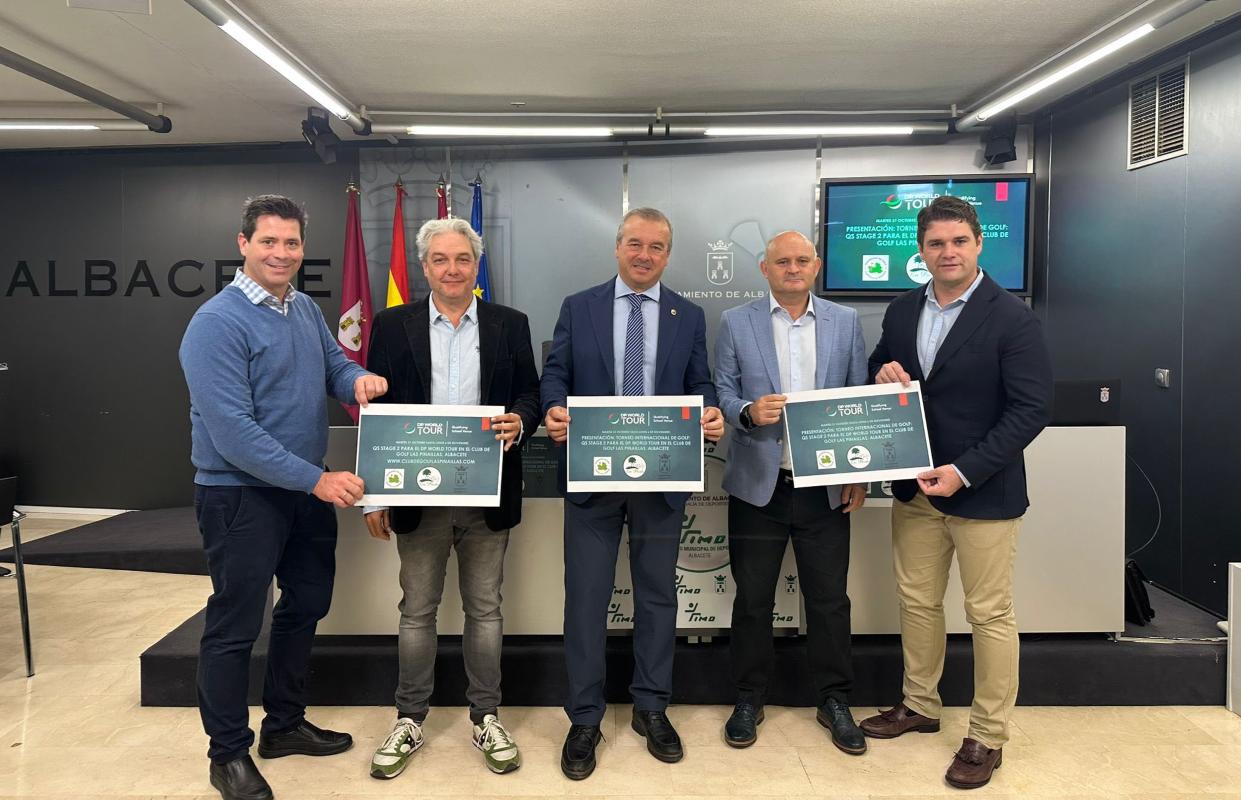 Presentación del DP World Tour de Golf, que se celebra en Albacete.