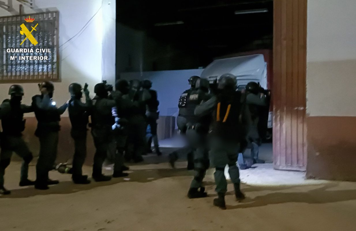 Operación de la Guardia Civil, en Valencia, Castellón, Cuenca y Albacete.