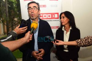Paco de la Rosa, antes del inicio de la Jornada sobre digitalización y relaciones laborales. Foto: Rebeca Arango.