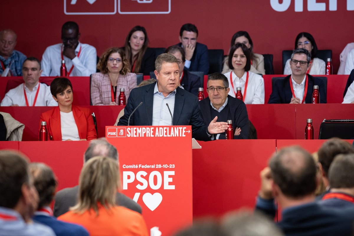Page, durante su intervención en el Comité Federal del PSOE.