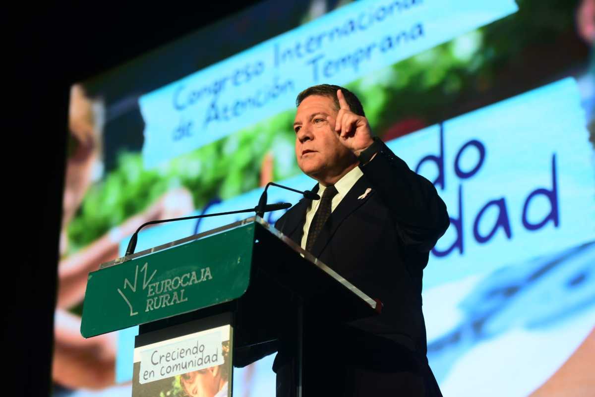 El presidente de Castilla-La Mancha, Emiliano García-Page, en el Congreso Internacional de Atención Temprana 'Creciendo en Comunidad.