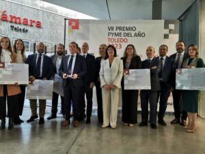 Entrega del premio a "Pyme del año", otorgado por la Cámara de Comercio de Toledo.