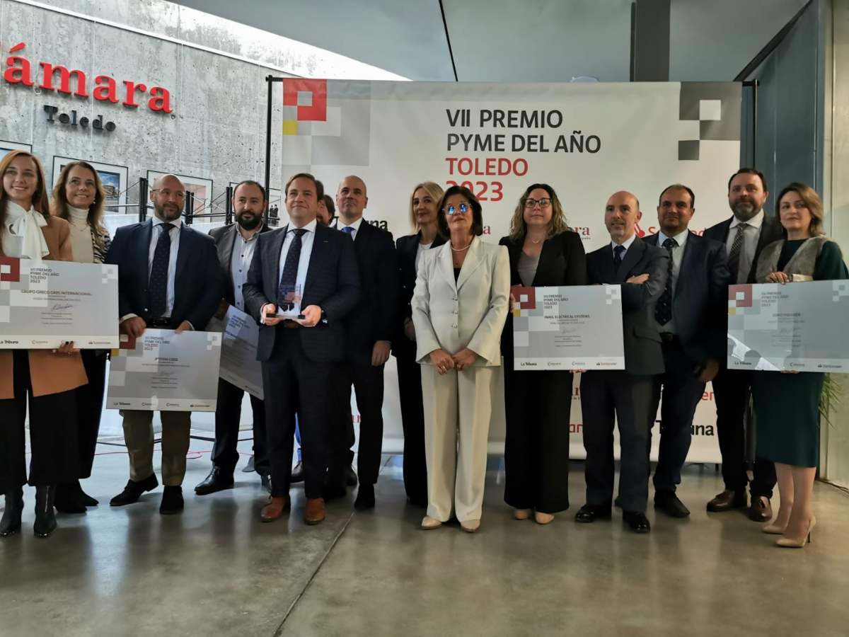 Entrega del premio a "Pyme del año", otorgado por la Cámara de Comercio de Toledo.