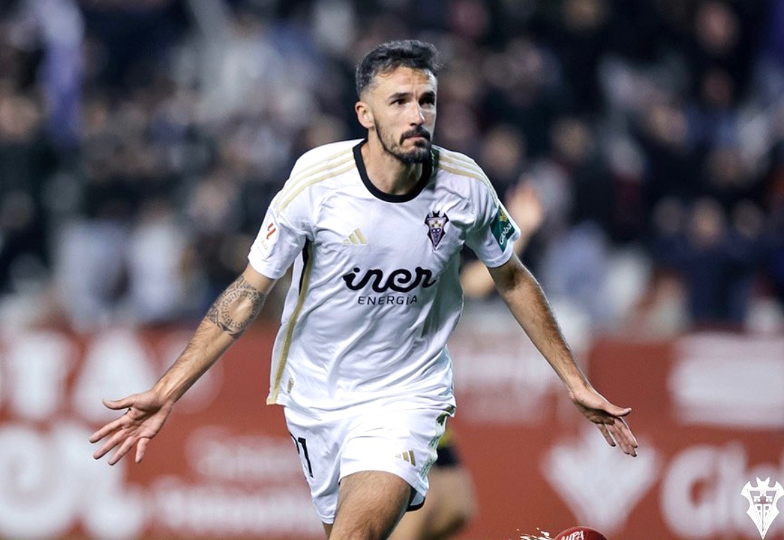 Quiles, anotador del gol ante el Zaragoza