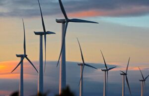 Aerogeneradores de energía eólica.
