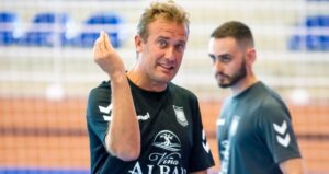 David Ramos, entrenador del Viña Albali Valdepeñas. Foto: LNFS.