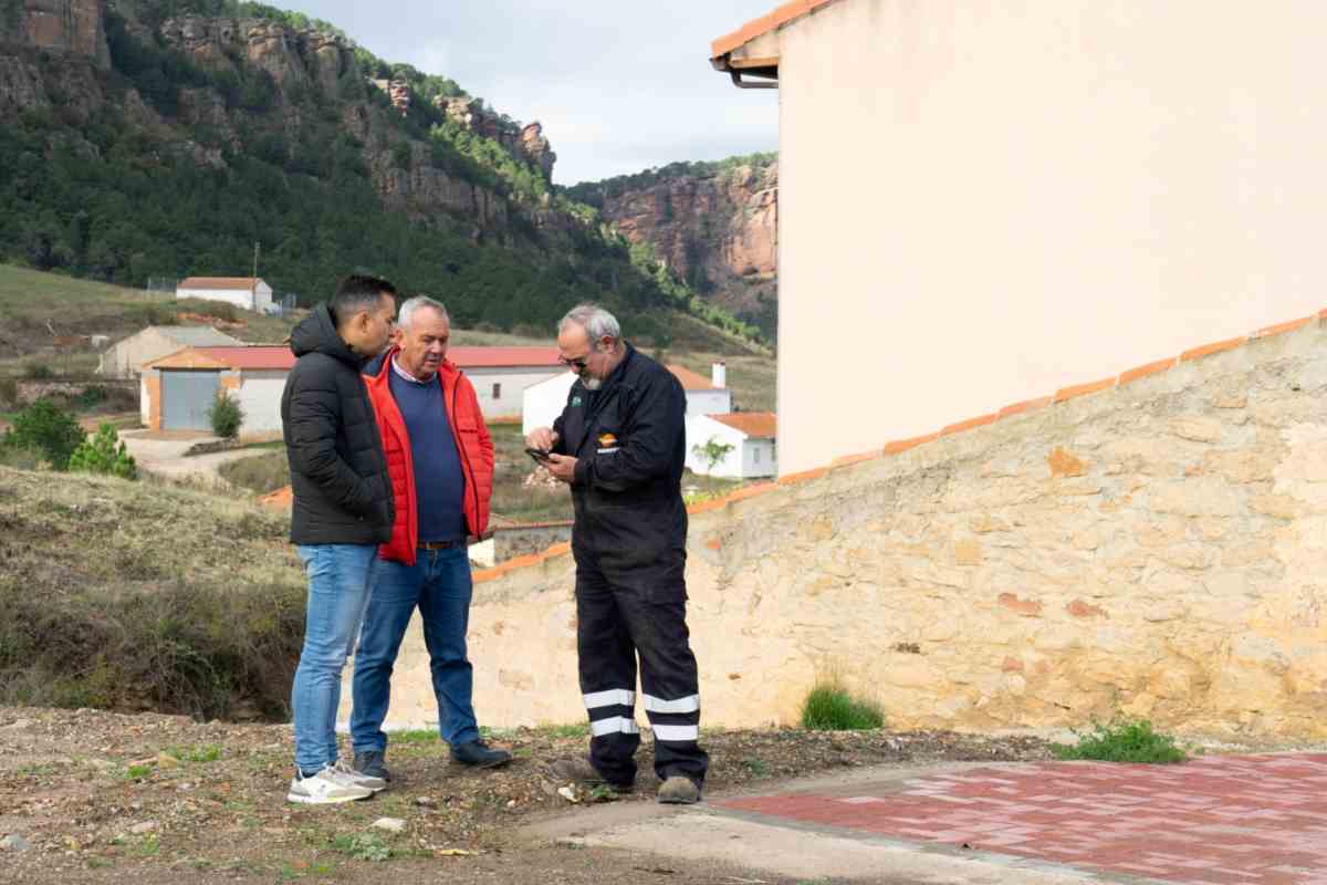 La Diputación de Guadalajara visita las obras de Ventosa