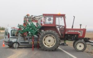 Imagen del accidente. Fuente: Guardia Civil.