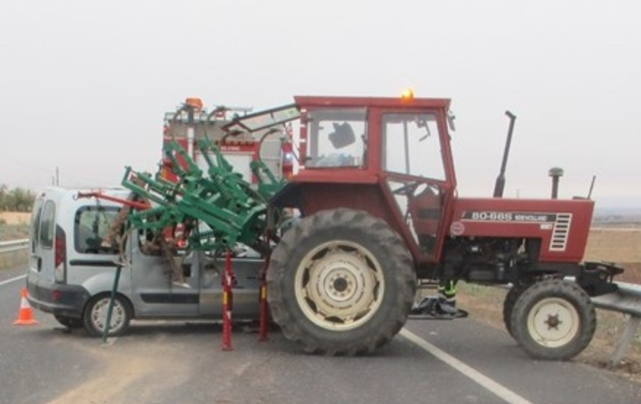 Imagen del accidente. Fuente: Guardia Civil.