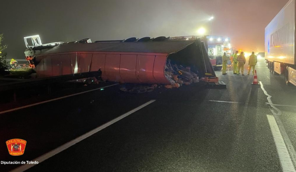 El accidente se produjo en la A4, a la altura de Ocaña.