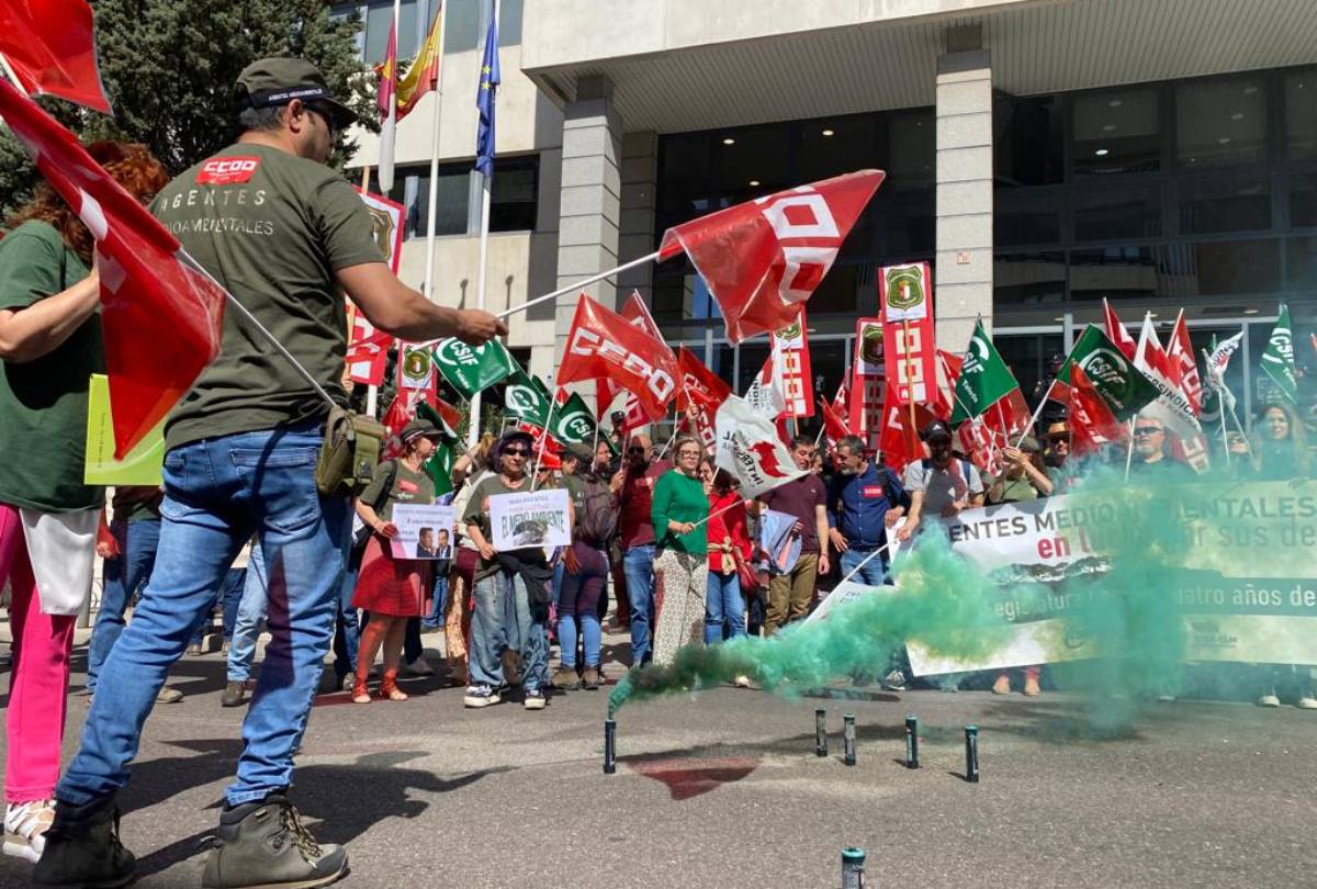 Imagen de archivo de una manifestación de Agentes Medioambientales.