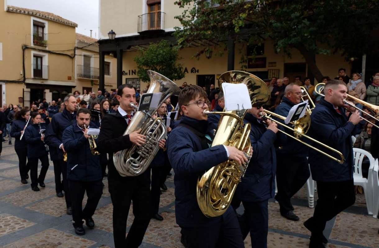 Una banda de música en Chinchilla de Montearagón (Albacete). Foto: Diputación de Albacete.