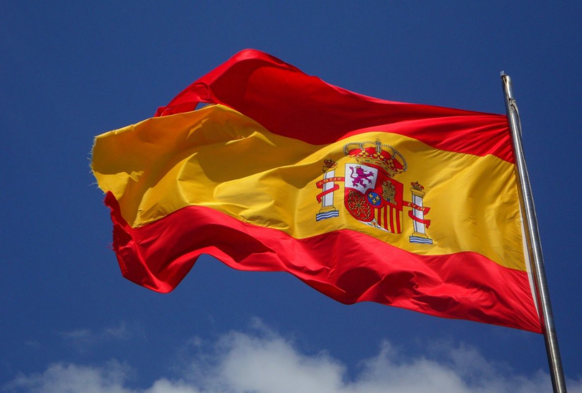 Imagen de archivo de una Bandera de España.