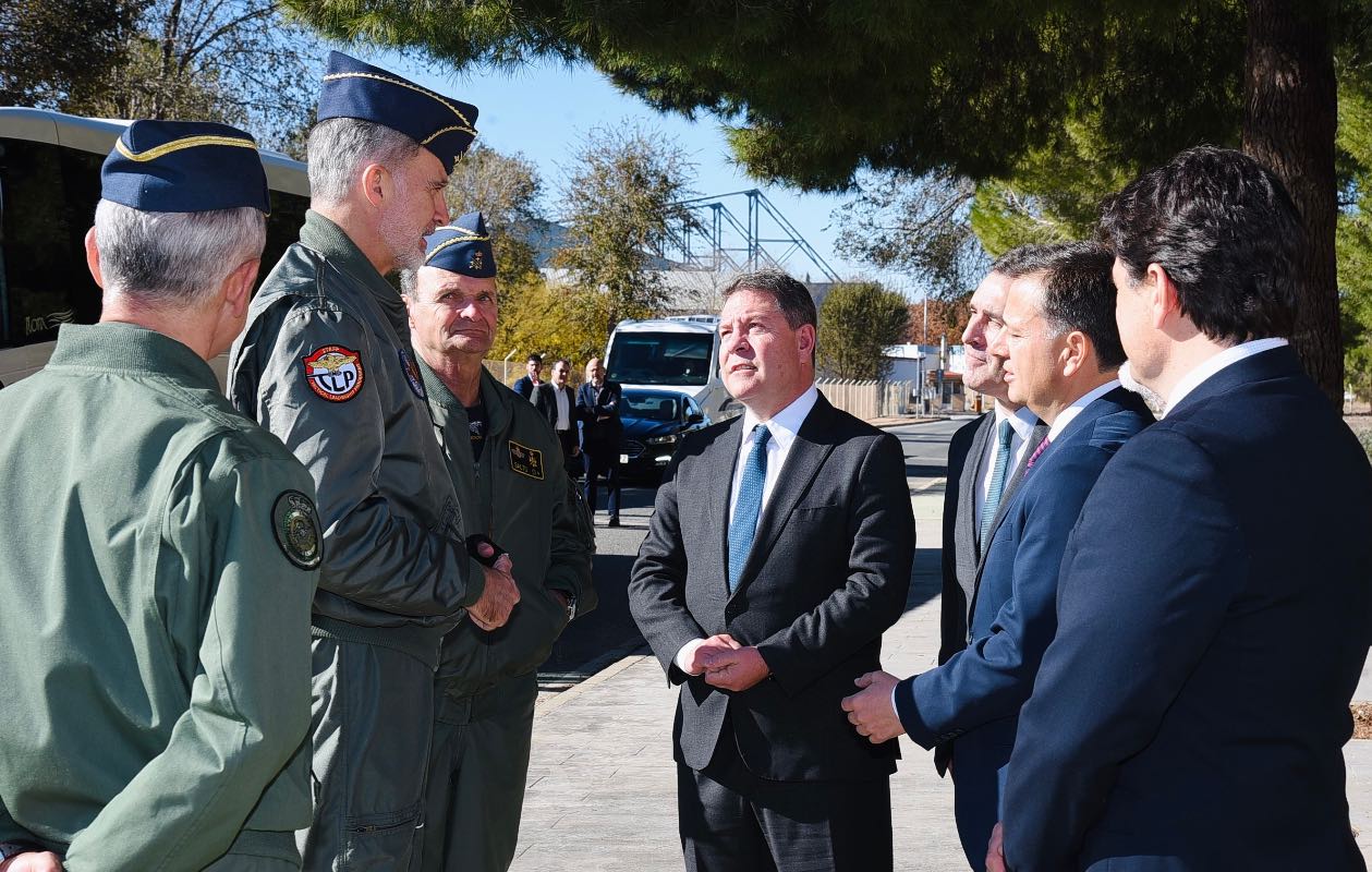Visita de Felipe VI a la Base Aérea de Los Llanos de Albacete
