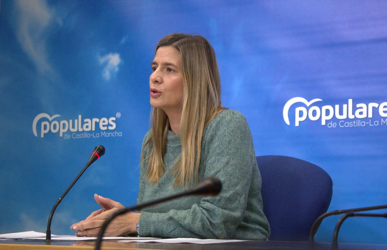 La portavoz del PP en las Cortes de Castilla-La Mancha, Carolina Agudo.