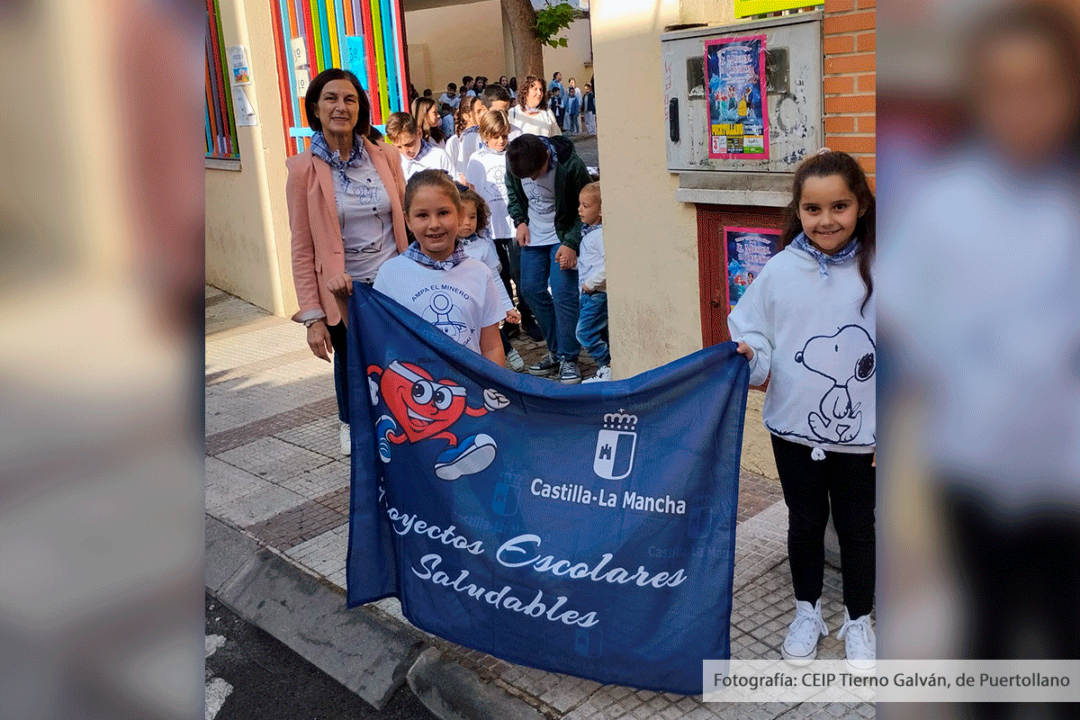 El CEIP Enrique Tierno Galván de Puertollano, comprometido con la salud a través del ejercicio físico y el deporte. Fotos: CEIP Enrique Tierno Galván