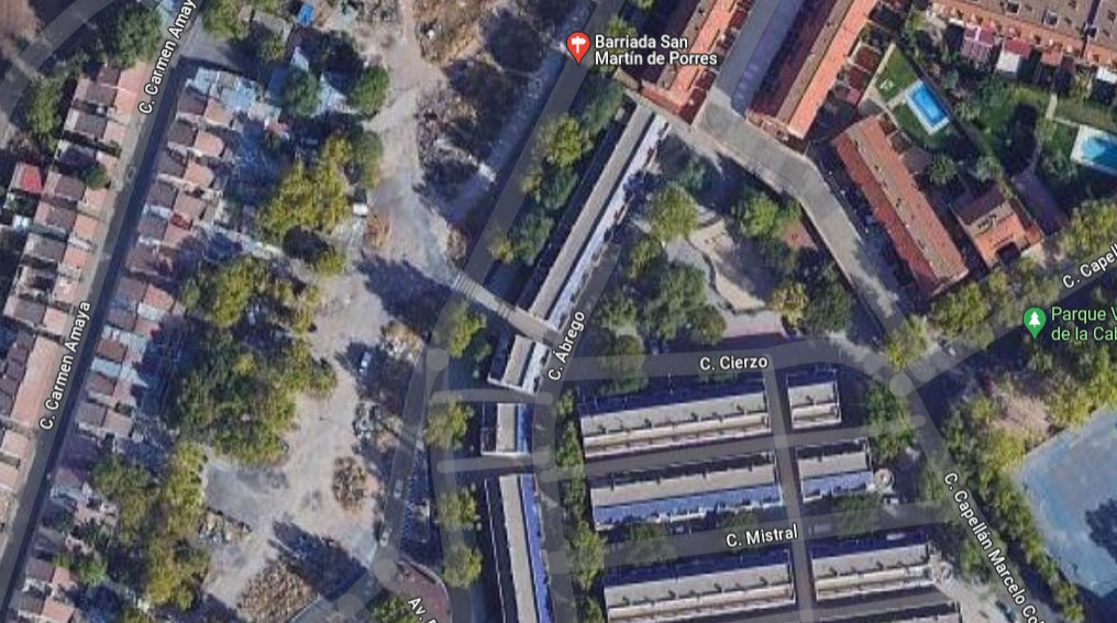 Vista aérea del barrio de San Martín de Porres, en Ciudad Real.