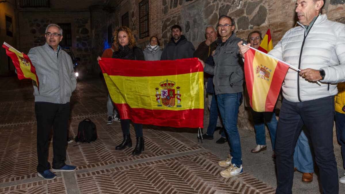 Concentración en Toledo. Foto: EFE/Ángeles Visdómine.