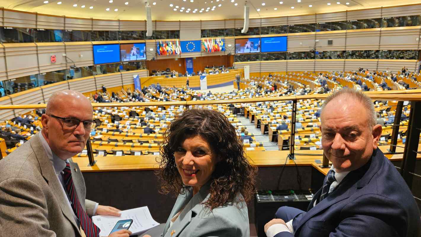 La vicepresidenta primera de las Cortes de Castilla-La Mancha, Josefina Navarrete, en Bruselas.