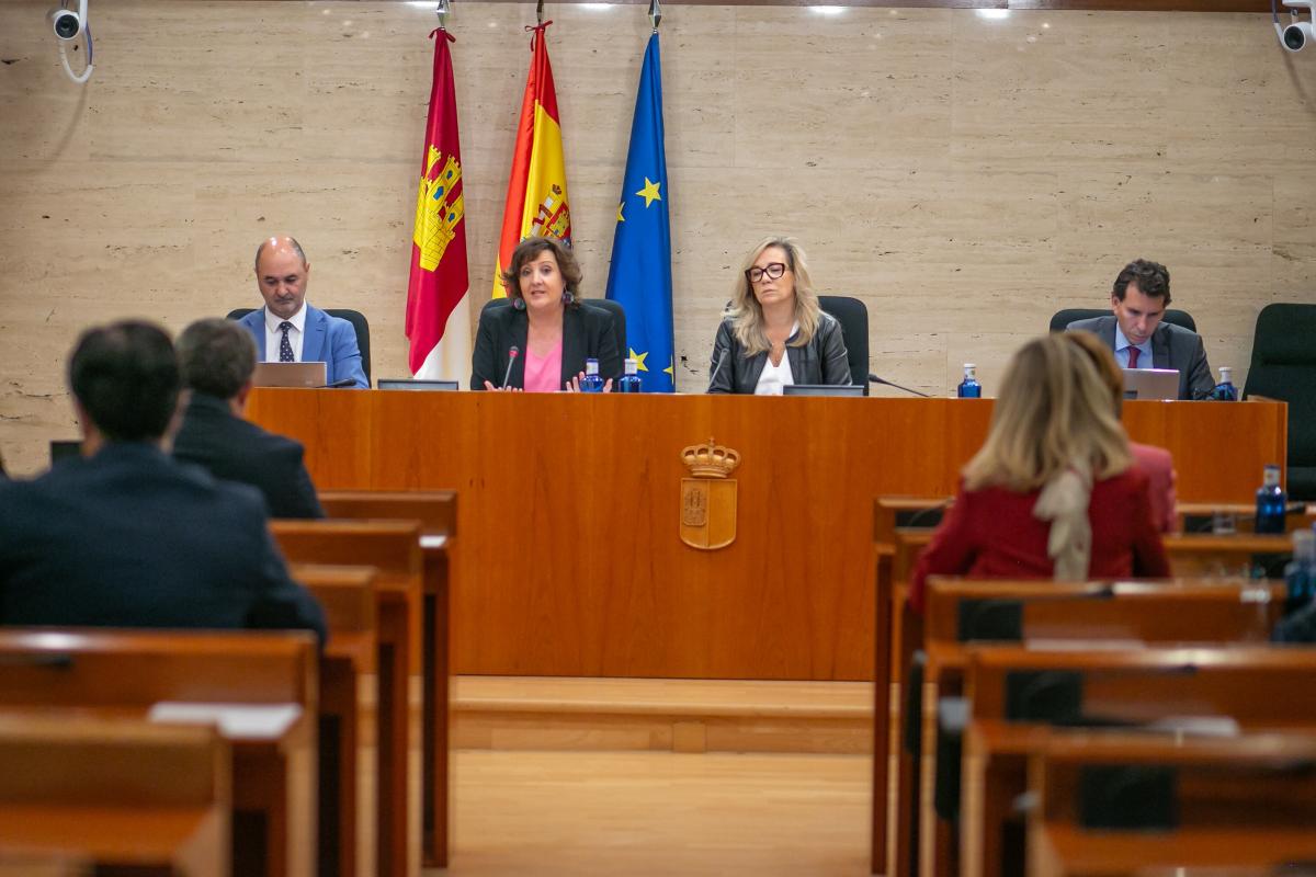 Comisión de Economía en las Cortes de Castilla-La Mancha.