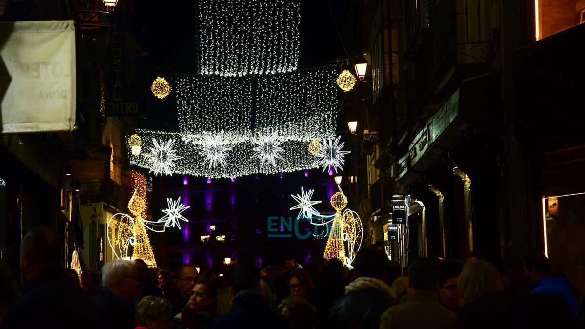 Luces de Navidad en Toledo.