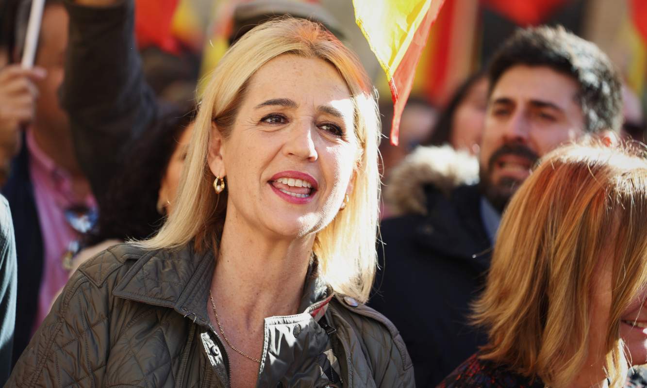 Inés Cañizares, la vicealcaldesa de Toledo, en la manifestación de Toledo.