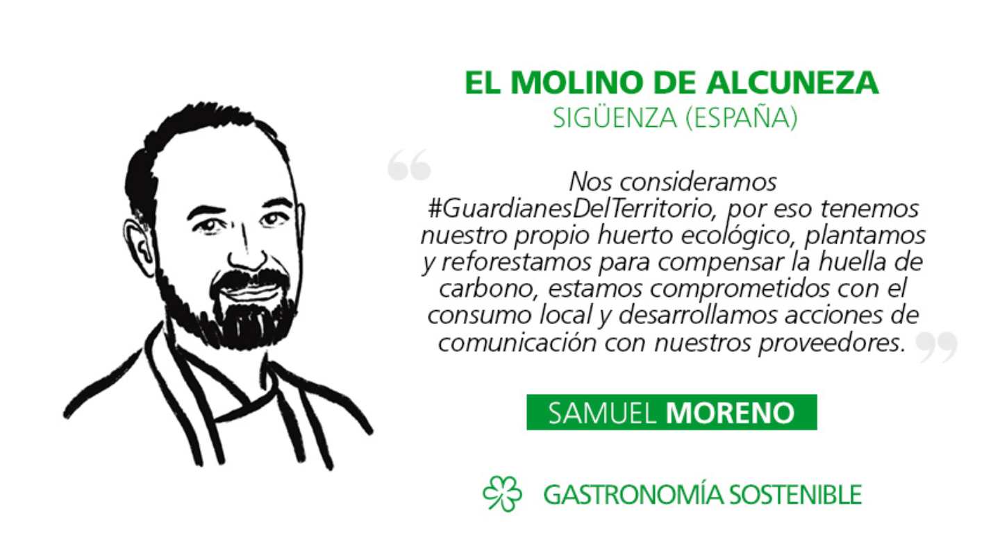 El Molino de Alcuneza, Estrella Verde de la Guía Michelín.