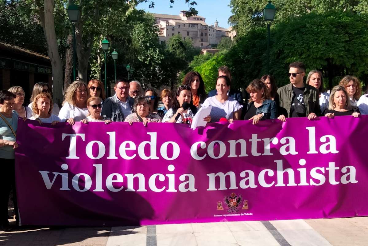Protesta contra la violencia machista en Toledo. Foto: UGT Toledo.