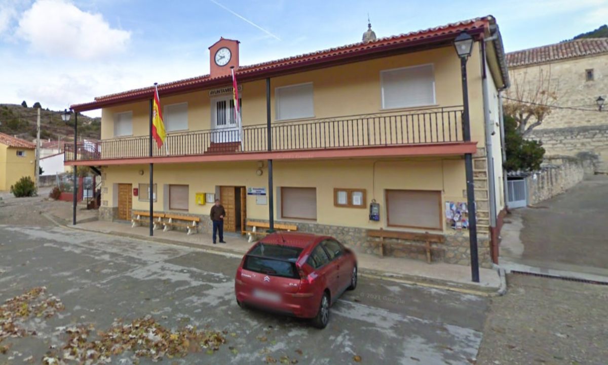 Ayuntamiento de Ocentejo, en la provincia de Guadalajara. Foto: Google Maps.