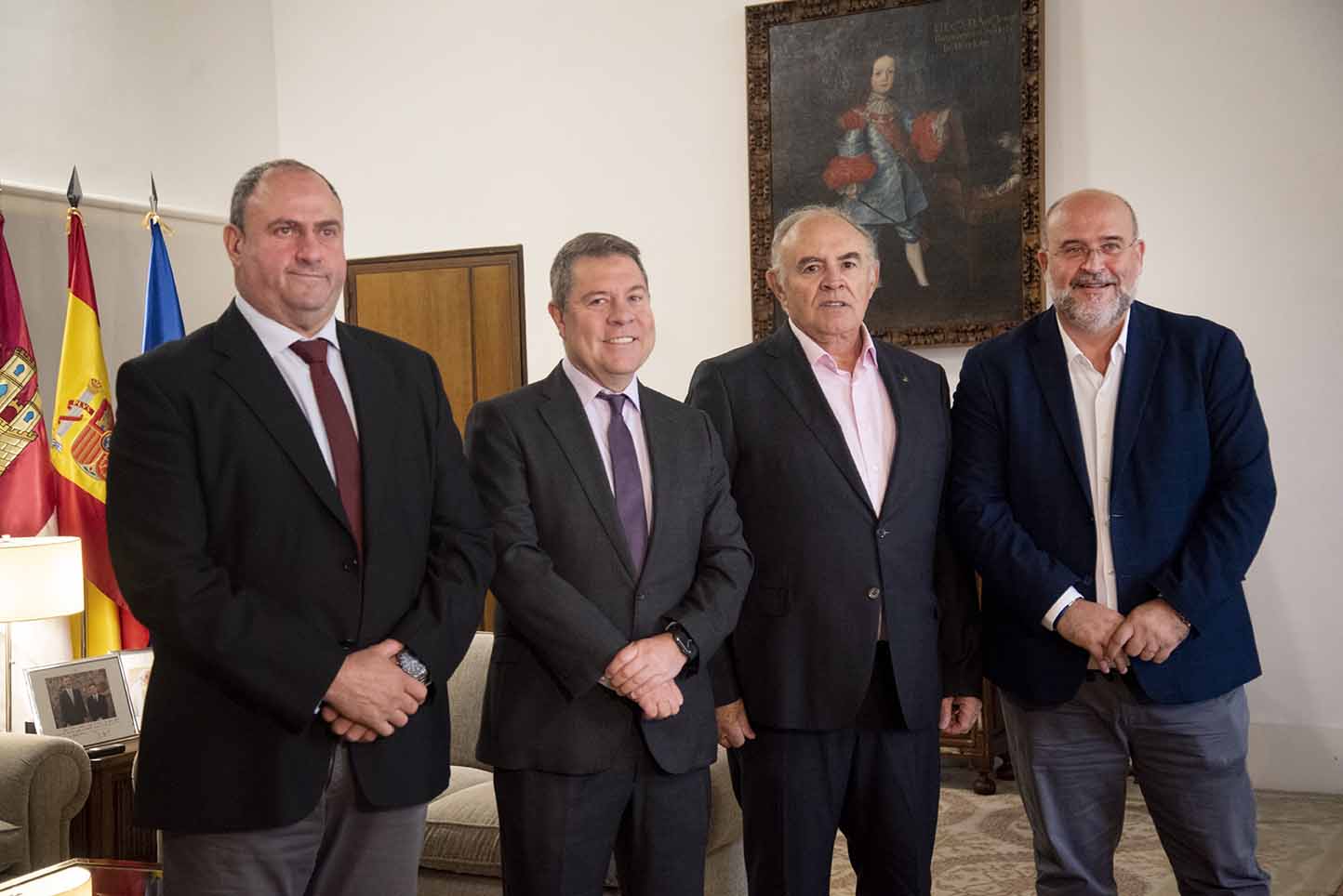 El presidente de Castilla-La Mancha, Emiliano García-Page, y el secretario general de Asaja CLM, José María Fresneda