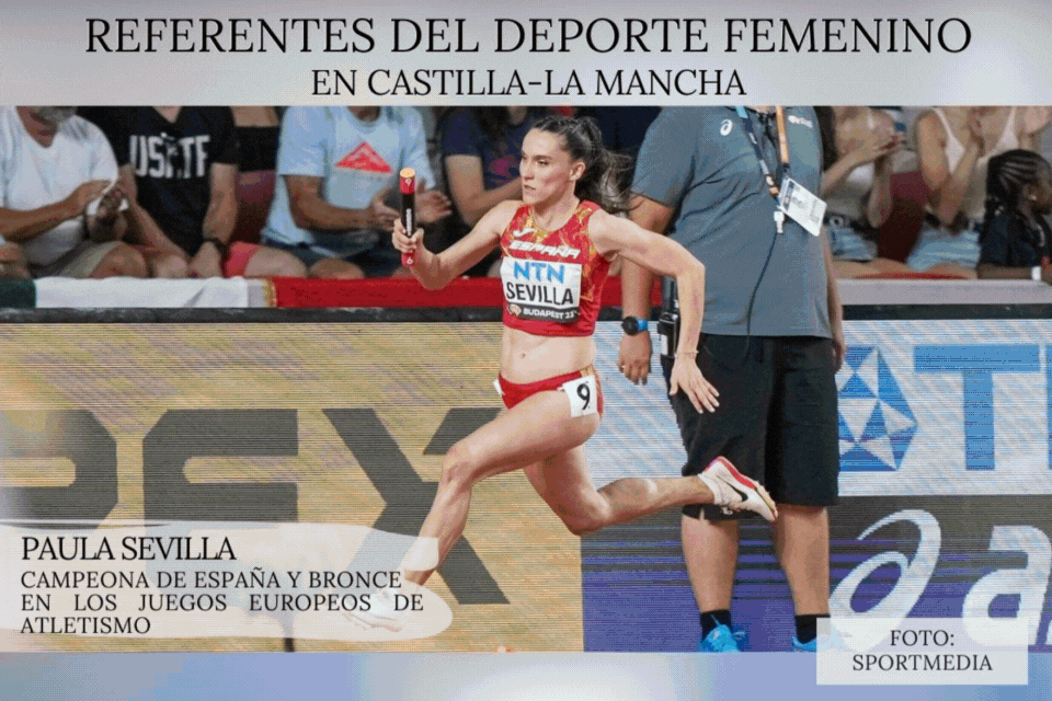 Paula Sevilla, reina de los 200 metros lisos.