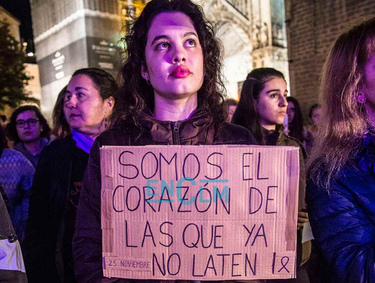 Manifestación del 25N en Toledo. Foto: Rebeca Arango.
