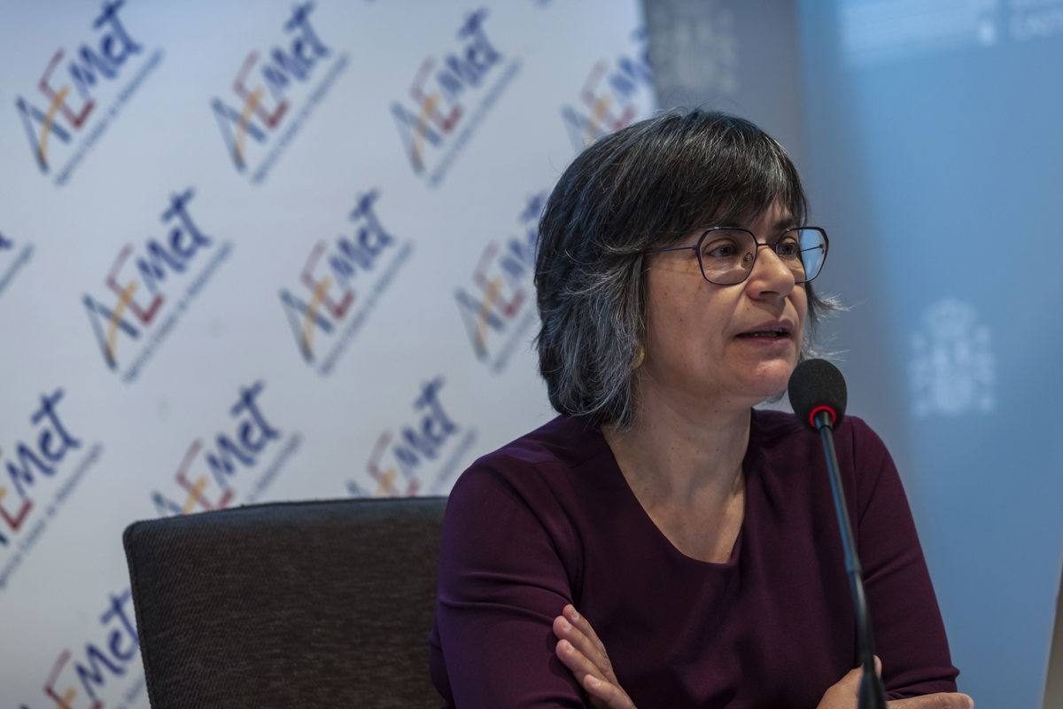 La delegada de la Agencia Estatal de Meteorología en Castilla-La Mancha, Eroteida Sánchez. Foto: EFE/Ángeles Visdómine.