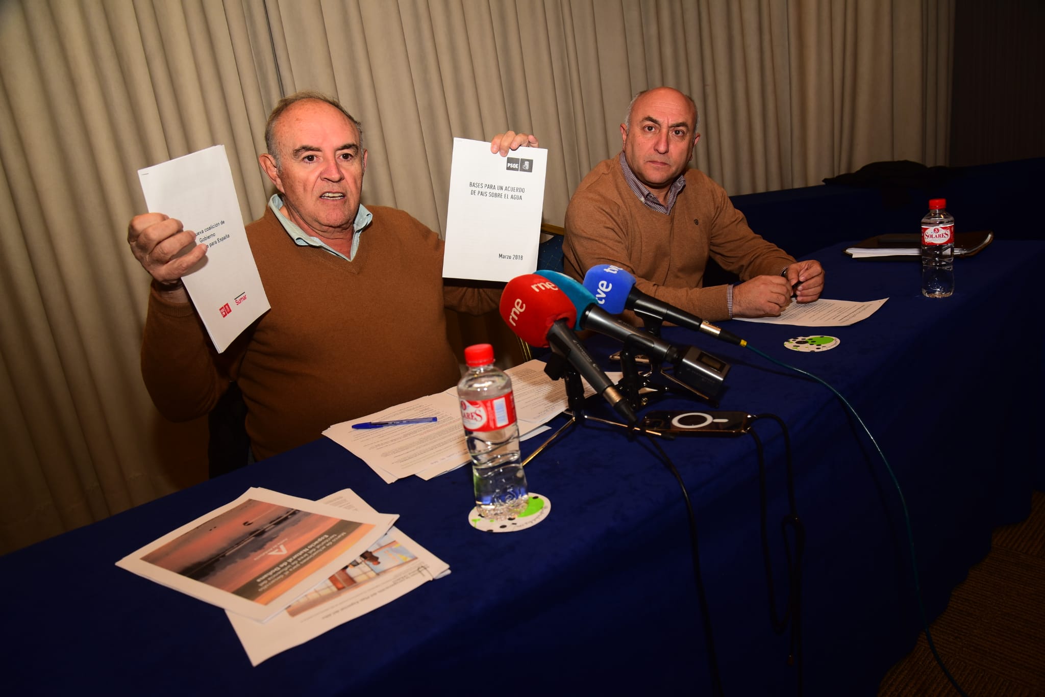 José María Fresneda y Florencio Rodríguez, durante la rueda de prensa. Foto: Rebeca Arango.