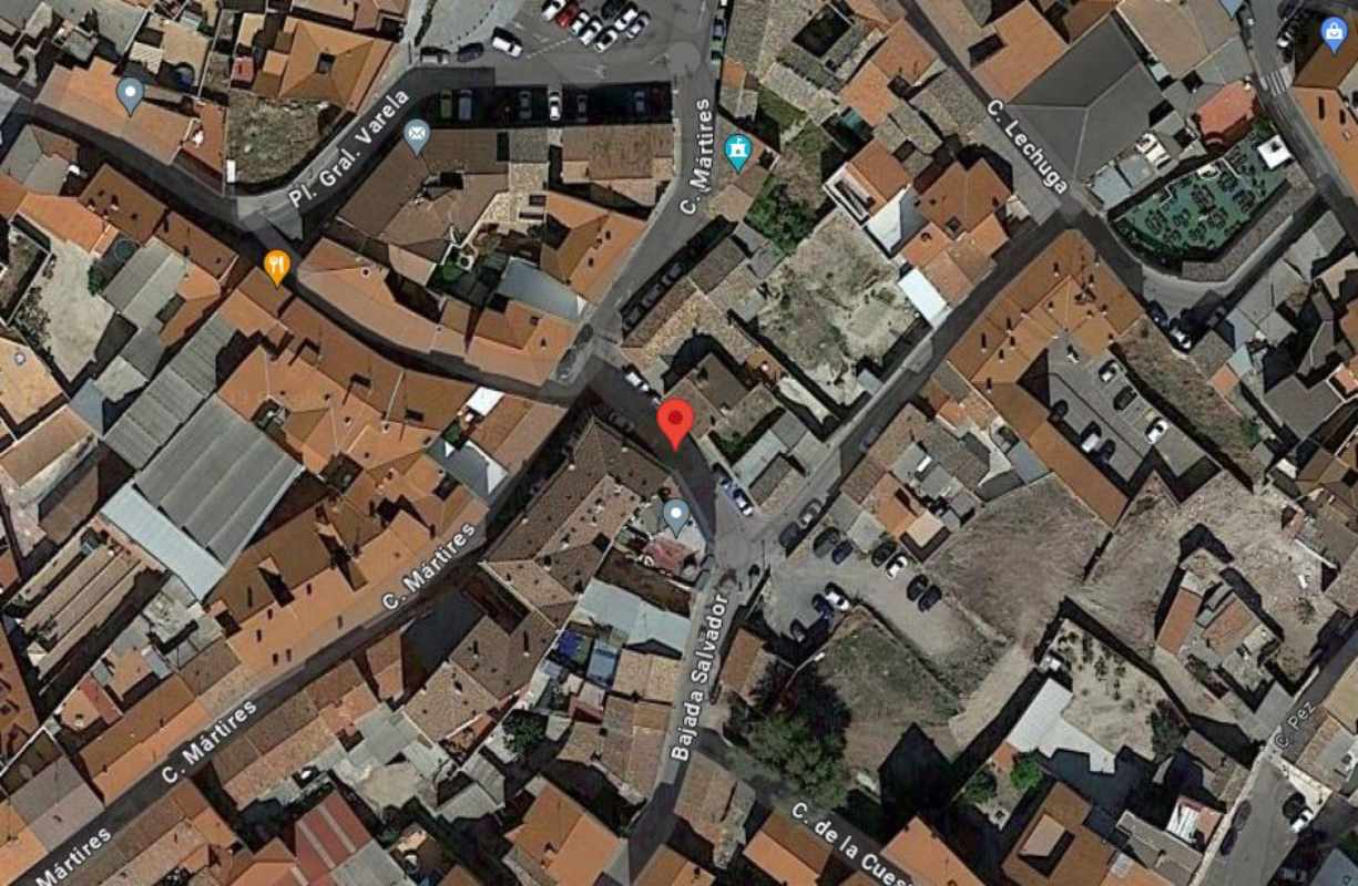Aviso de un herido en la calle Bajada del Salvador de Illescas. Imagen: Google Maps.