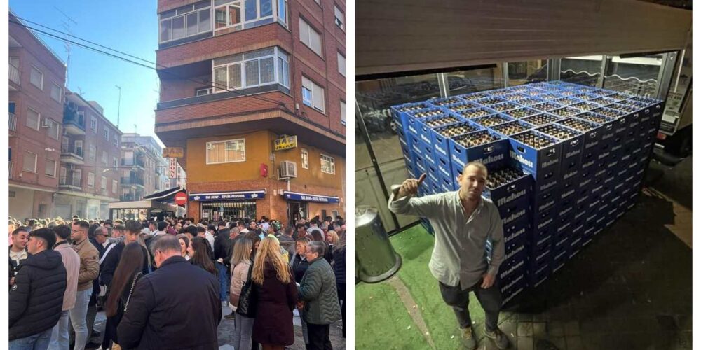 El bar 'Jhony-España Profunda' de Talavera batió su propio récord en la Nochebuena de 2024: 10.530 botellines.