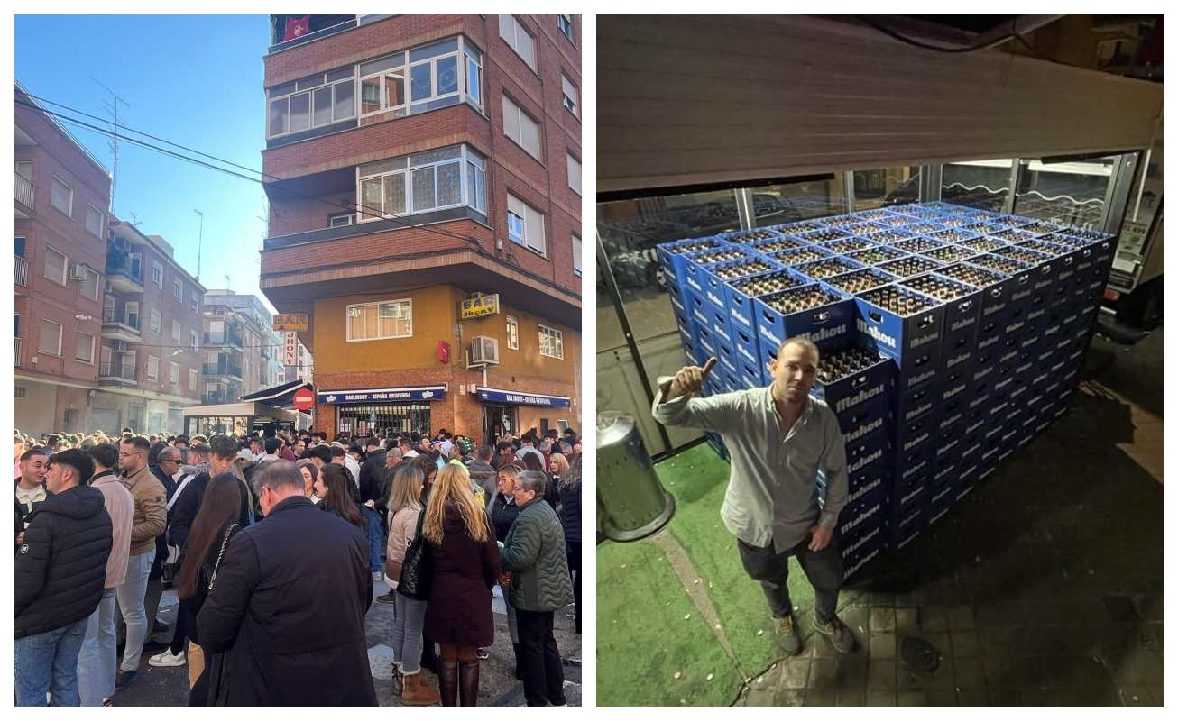 El bar 'Jhony-España Profunda' de Talavera batió su propio récord en la Nochebuena de 2024: 10.530 botellines.
