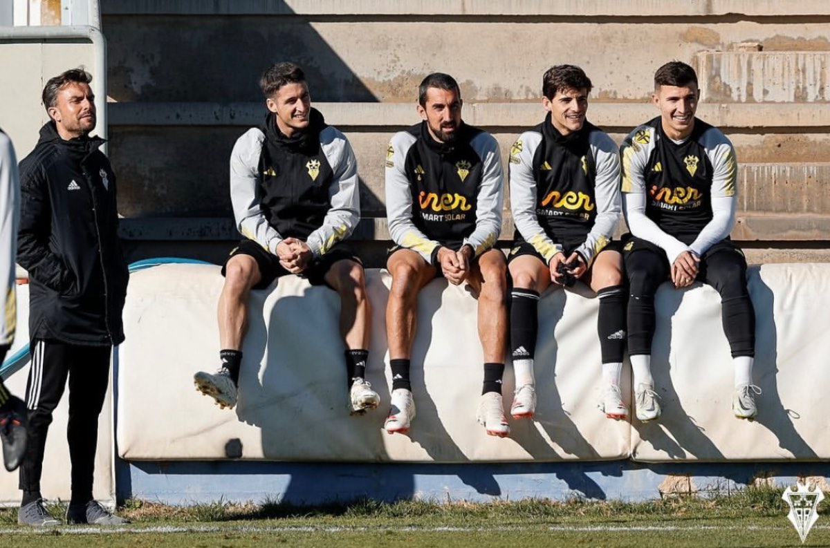 Entrenamiento en la Ciudad Deportiva Andrés Iniesta. Imagen Albacete BP